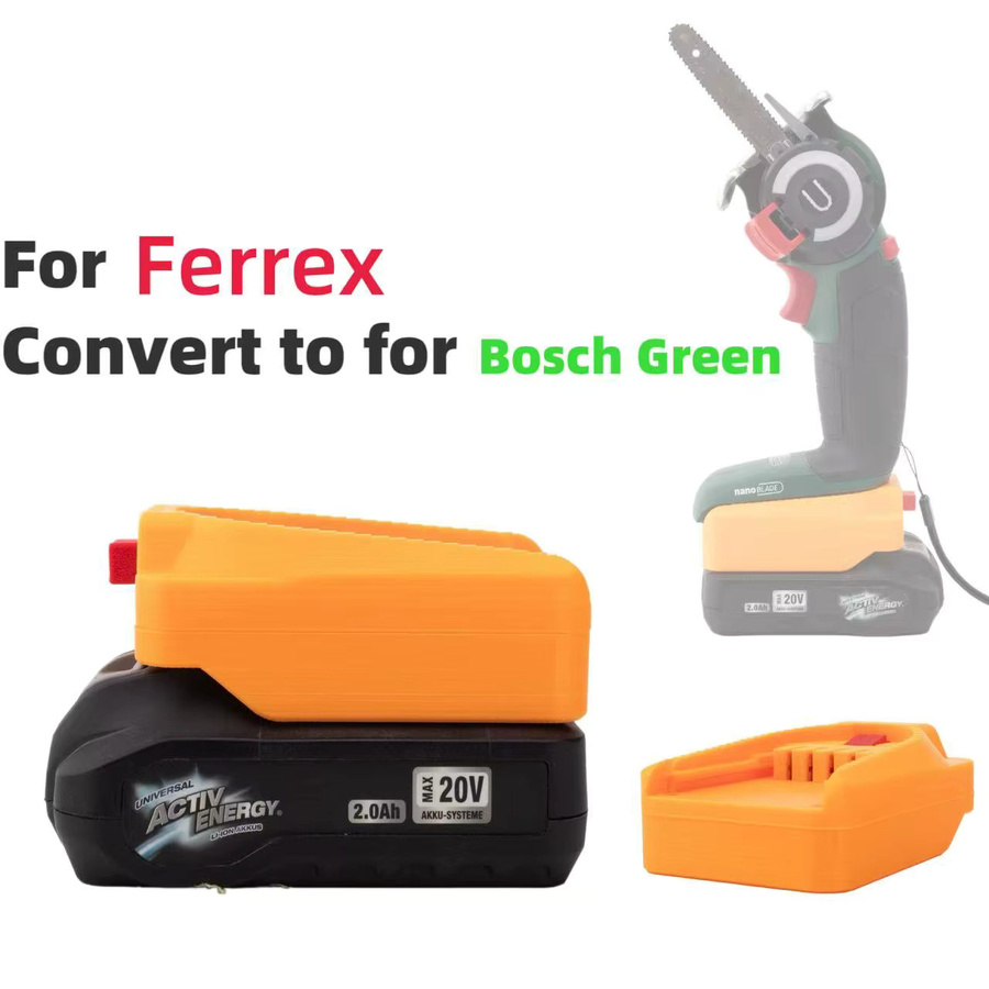 Batteriekonverter-Adapter für Aldi Ferrex Activ Energy Lithium zu Bosch 18V Green PBA Serie Werkzeuge - Bild 3