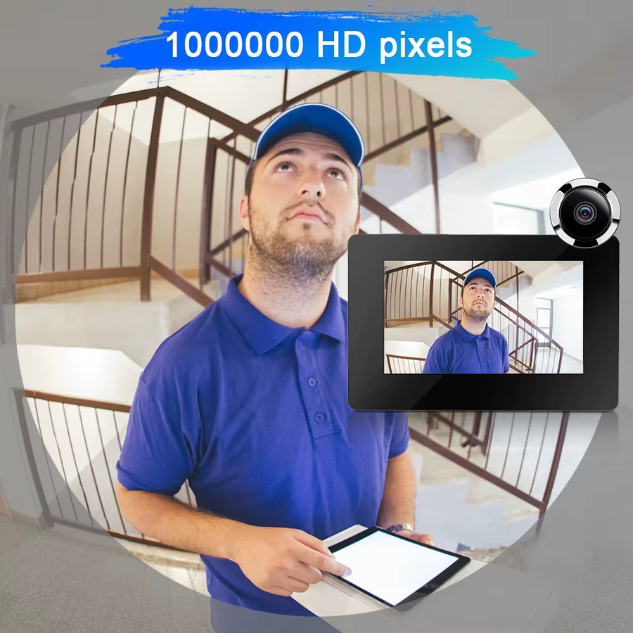Wsdcam Digitaler LCD Gucklochbetrachter mit 4,3 Zoll Display und 120-Grad-Weitwinkel in Schwarz - Bild 2