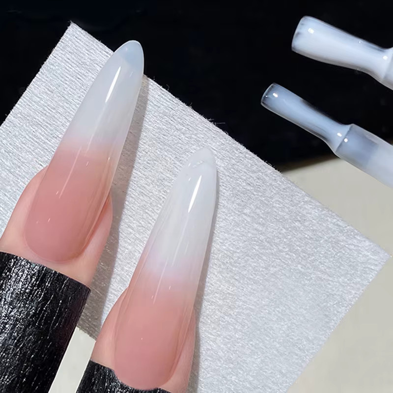 BORN PRETTY Milky Jelly White Gel Nagellack, 10 ml, Glänzend - Bild 3