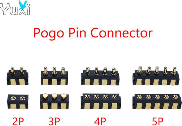 YuXi SMT Federkontakt-Steckverbinder in Schwarz mit 2,5mm und 2,54mm Rastermaß als seitlich schweißbarer SMD-Streifenkontakt Stecker und Buchse - Bild 1