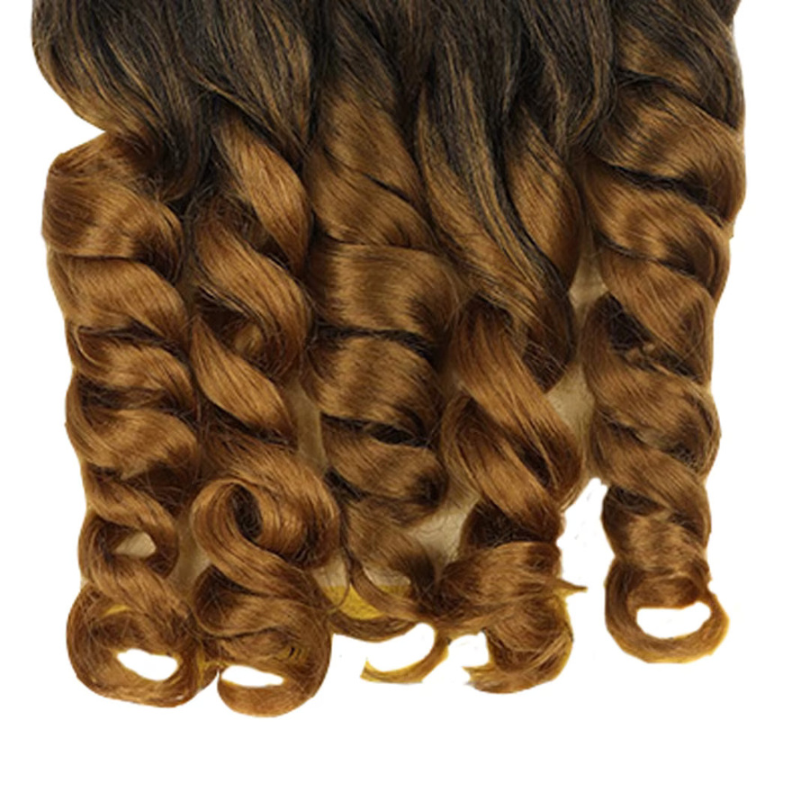 Booming Hair Haarverlängerung, synthetisch, lockig, Ombre, Damen - Bild 5