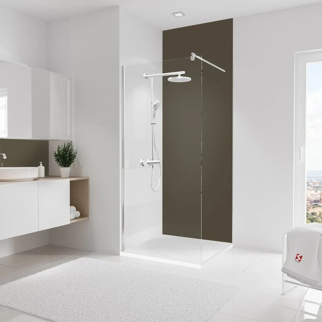 Schulte Duschrückwand DecoDesign in Taupe mit Fliesenoptik, Breite: 90 cm, Höhe: 255 cm - Bild 1