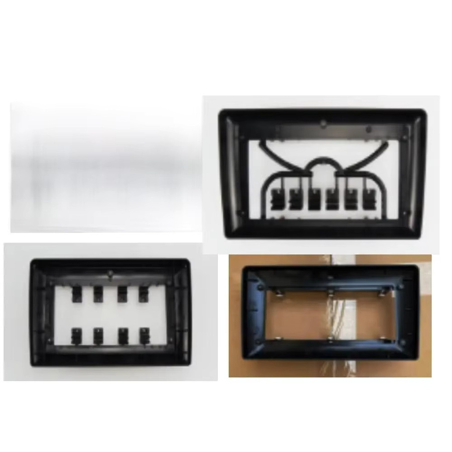 BYNCG Universal Double Din Autoradio Einbaurahmen für 7 bis 9 Zoll Headunits, Farbe: Schwarz - Bild 2