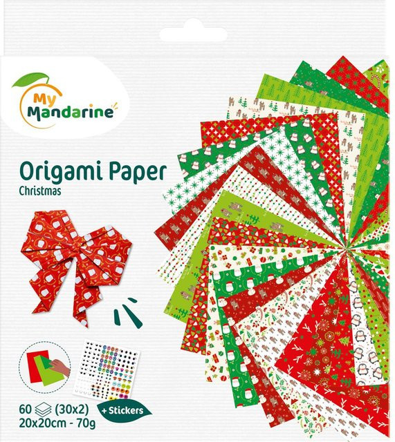 My Mandarine Faltpapier-Sortiment Weihnachten Multicolor - Bild 1
