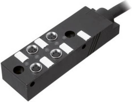 Pepperl+Fuchs Passiv-Verteiler V3-4A-E2-5M-PUR in Schwarz - Bild 1