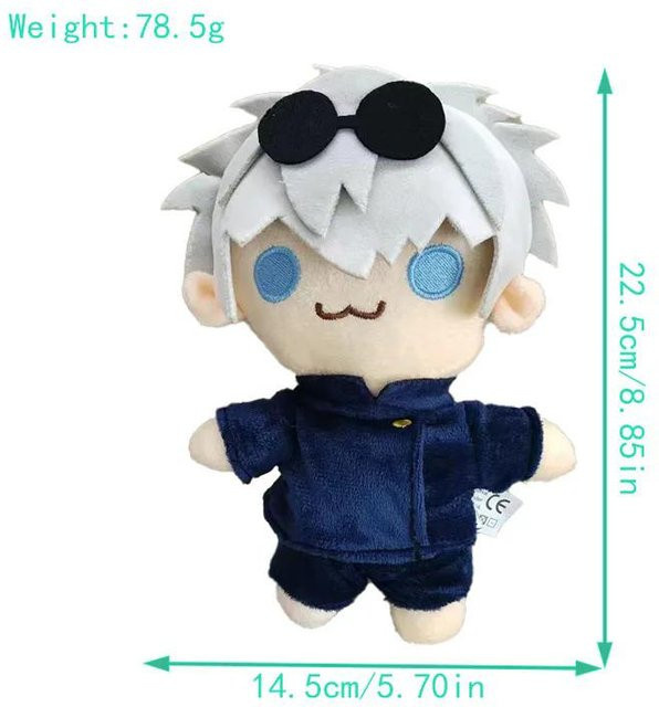 Yiran Health & Beauty Jujutsu Kaisen Satoru Gojo Getou Suguru, Plüschpuppe, 20cm - Bild 1