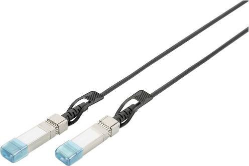 Digitus SFP+ Direktanschlusskabel 10GBase Ethernet/LAN in Schwarz, Länge: 3,0 m - Bild 1