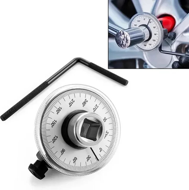 Verstellbarer Drehmomentschlüssel mit Zifferblatt in Silber für Kfz- und Garagenarbeiten - Bild 1