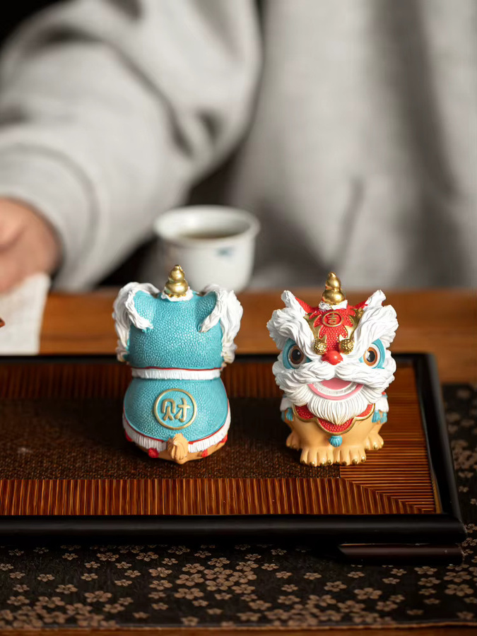 China-Chic Tea Pet Desktop-Dekoration im orientalischen Stil, Mehrfarbig - Bild 4