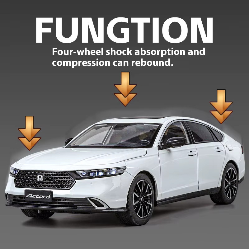 Maisto Honda Accord 2024, Automodell, 1:18, Metall, mit Licht und Sound - Bild 3