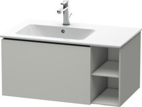 Duravit Waschtischunterschrank L-Cube in Betongrau mit Beckenanschluss links, B/H/T: 82 x 40 x 48,1 cm - Bild 1