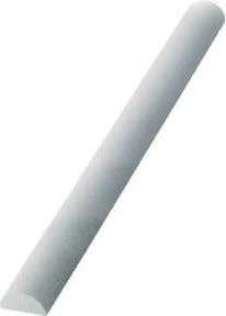 Halbrunde Abziehfeile Friedrich Müller in Grau, Länge: 100 mm, Breite: 10 mm - Bild 1