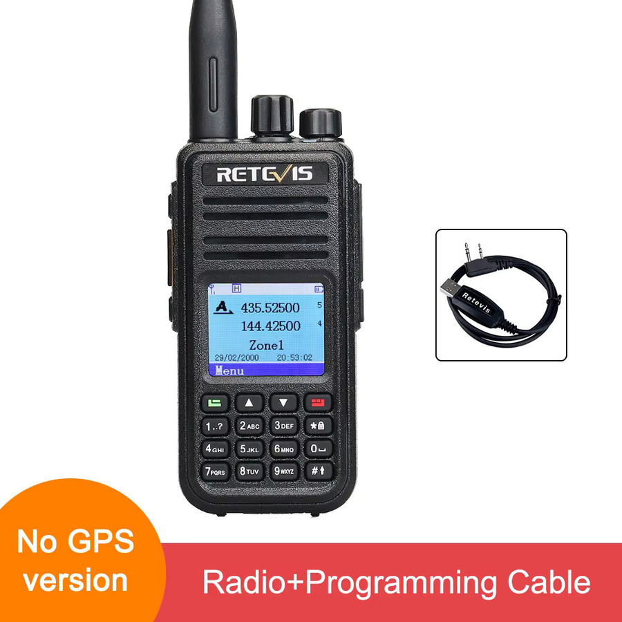 Retevis RT3S DMR Walkie Talkie mit GPS und AES256 Verschlüsselung in Schwarz - Bild 6