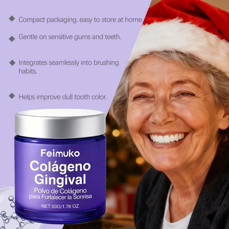 Feimuko Kollagen-Zahnfleischpulver, Unisex, 50g - Bild 3