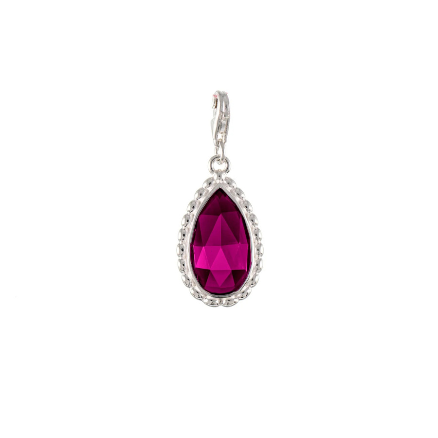 Wechselstein für Collier Signature, 925 Silber, beere, Unisex - Bild 1
