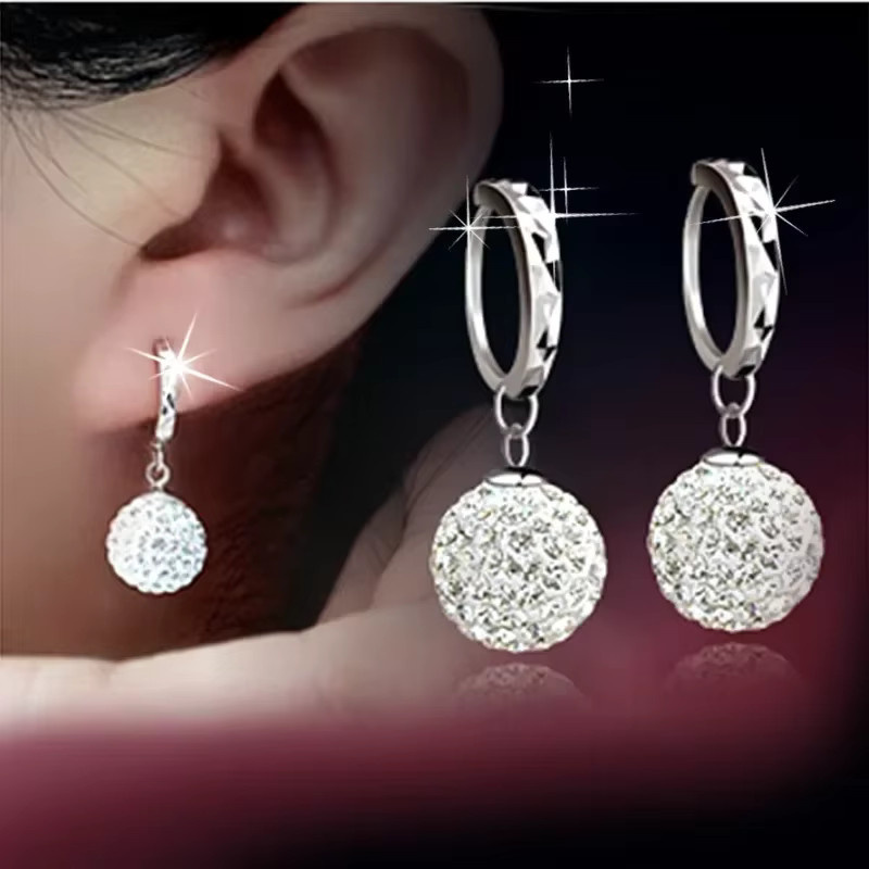 Hot Charms Ohrstecker 925 Silber, Kristall, Damen - Bild 3