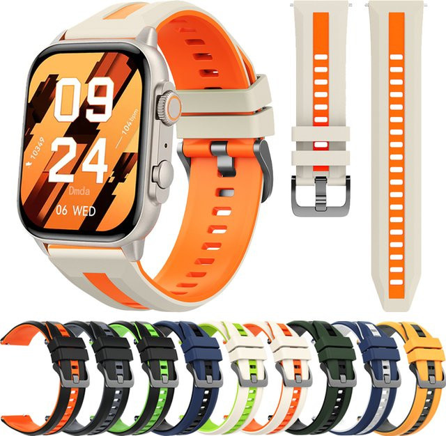 COLMI Smartwatch Armband, Silikon, 22 mm, Bunt, Unisex - Bild 1