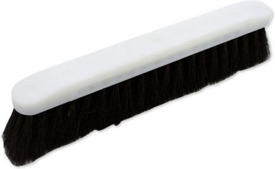 Schneider Mehlbesen aus Rosshaar und Synthetik PVC in Schwarz/Weiß, Länge: 30 cm - Bild 1