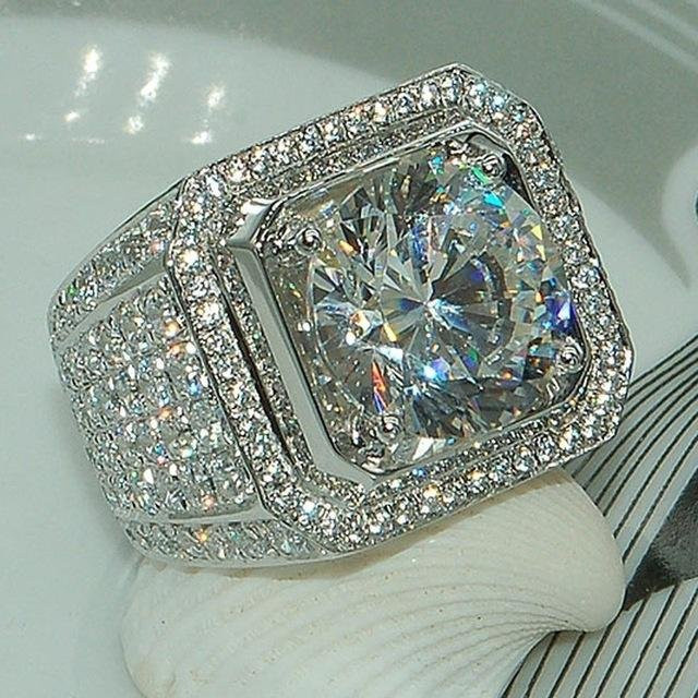 POMOiii Ring, Silber, Zirkonia, Herren - Bild 1