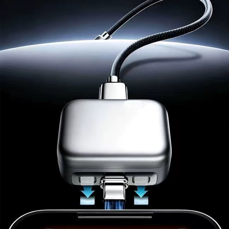 ALLOYSEED 140W USB-C Schnellladegerät mit automatischer Abschaltung in Silber - Bild 2