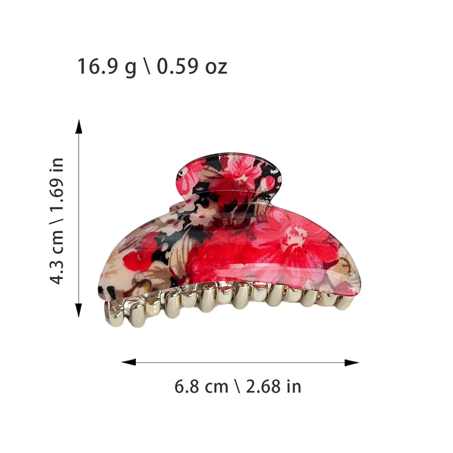 MEPHINA Blumen-Haarspange Shark-Clip-Stil, Damen - Bild 2