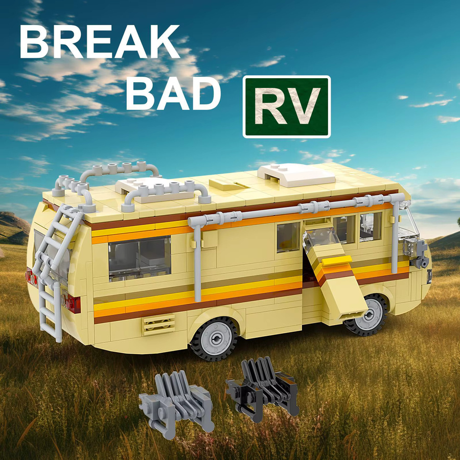 BANGSHE Breaking Bad Auto, Bausteine Kit, Fahrzeug, Gelb - Bild 2