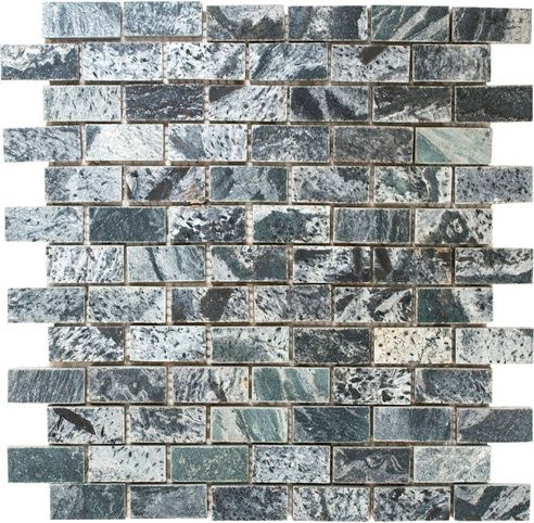 HuH Mosaik Quartz Mosaikfliese aus Naturstein in Grau als Wandbelag oder Bodenbelag, B: 32,5 cm, L: 30,5 cm - Bild 1