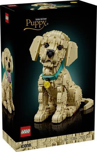 LEGO Icons Golden Retriever Welpe Tierfigur - Bild 1