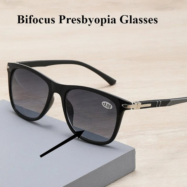 MDOD Lesebrille, Square, Vollrand, Kunststoff, Schwarz, Unisex - Bild 1