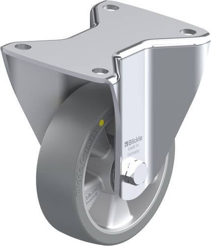 Blickle Bockrolle BH-ALTH 125K-3-AS in Silber/Grau mit 125 mm Rad-Durchmesser und 550 kg Tragfähigkeit - Bild 1