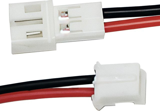 E-SIMPO PH2.0 2-Pin Adapter Set in Weiß, 2,0mm Stecker-Buchse Verbindungskabel für RC-Verlängerung, 26AWG - Bild 1