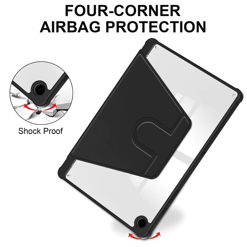 Smart Cover für Samsung Galaxy Tab A9+ Plus 11 Zoll SM-X210 und Samsung Galaxy Tab A9 8,7 Zoll mit Stifthalter und drehbarer Funktion in Pink oder Black - Bild 5