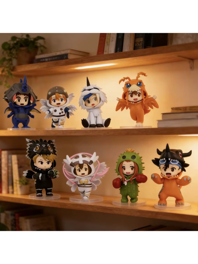 Bandai Digimon Anime-Figuren, 8-teiliges Set, bunt / mehrfarbig, Kunststoff - Bild 3