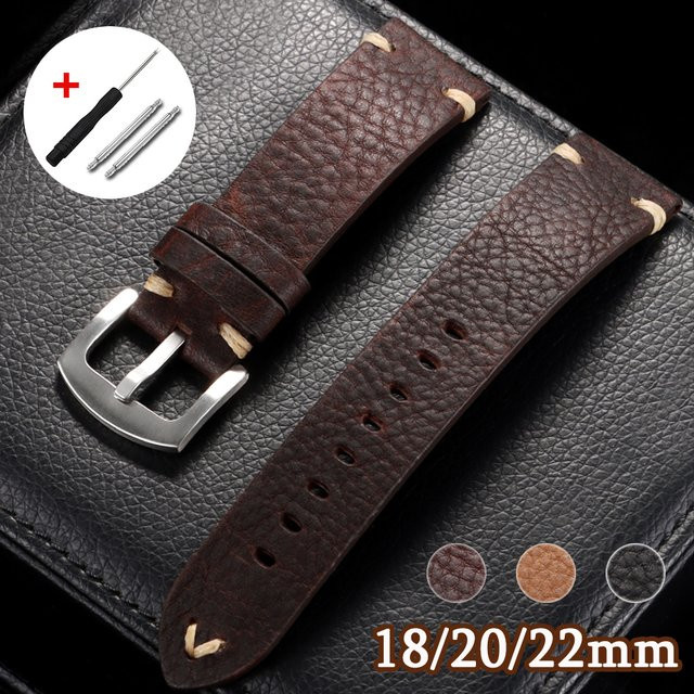 HQstrap Uhrenarmband Rindsleder, Vintage, Unisex - Bild 1