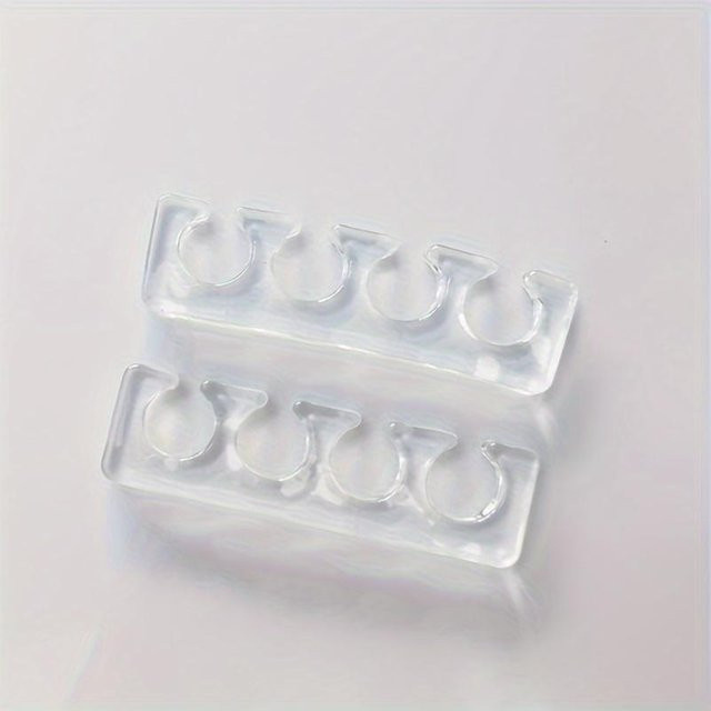 Silikon Finger- und Zehenspreizer für Maniküre und Pediküre, transparent, Unisex - Bild 1