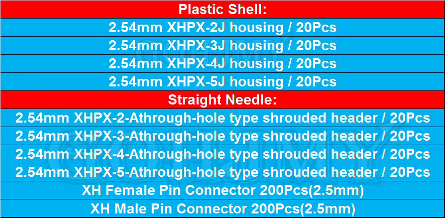 GOHJMY JST XH2.0 Terminal Kit mit Gehäusen und Pin Headern in Weiß, 560 Teile für DIY Adapter-Projekte, 2,54mm Pitch - Bild 2