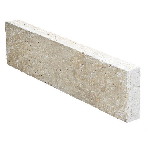 WOHNRAUSCH Randstein Tosca Cream in Beige aus Travertin, L x B x H: 100 x 7,5 x 35 cm - Bild 3