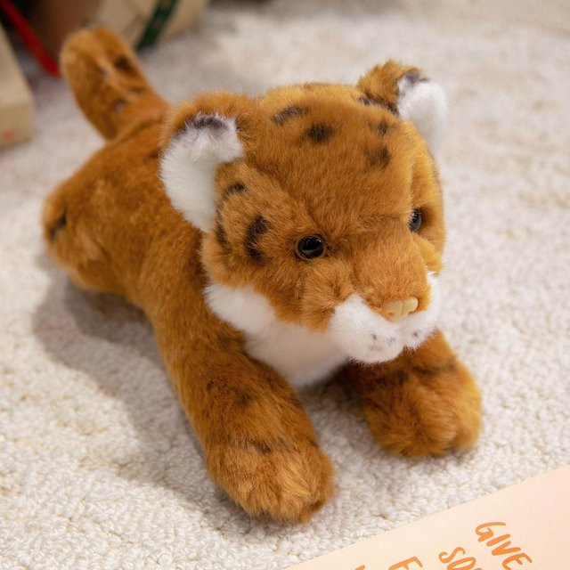 Sibirischer Tigerpuppe, Plüschtier, weiß, 28cm - Bild 1