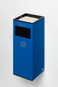 VAR Wandascher WH 66 mit Einwurfklappe, 29 l, Silber-Blau - Bild 1