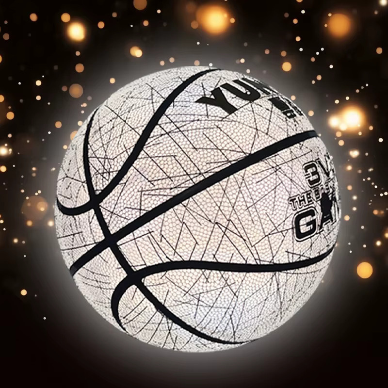 YUNCU Basketball, reflektierend, leuchtend, holografisch, feuchtigkeitsabsorbierend, PU - Bild 2
