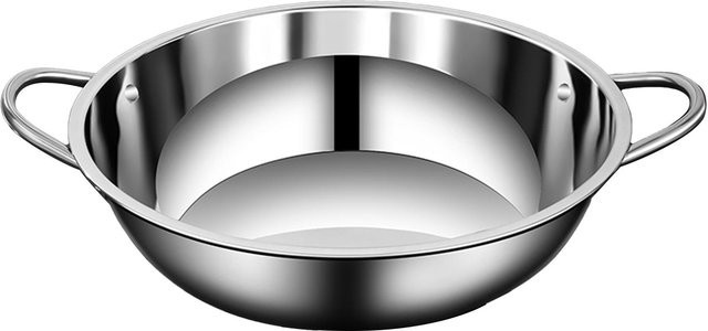 CosyHome Edelstahl Hot Pot Stockpot mit Doppelgriff in Grau für Induktionsherd und Gas - Bild 1