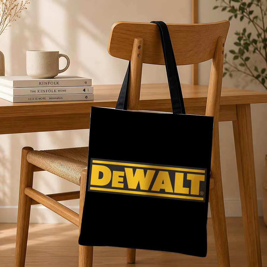 D-De-Walt-T Canvas-Schultertasche in Schwarz für Schule, Pendeln und Reisen - Bild 3