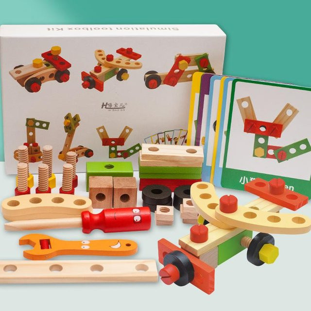 Bai Fen Bai dolls and toys Holz Reparatur Werkzeug Set multicolour - Bild 1