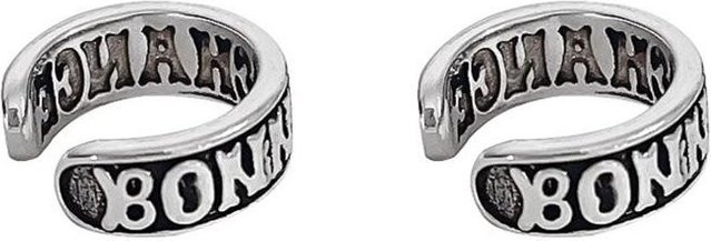 LENNIK Clip-Ohrringe, Messing, Silber, Unisex - Bild 1