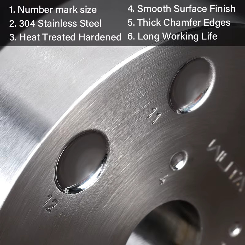 WUTA Edelstahl Nieten-Druckknopf-Setzer in Silber für DIY-Lederarbeiten - Bild 3