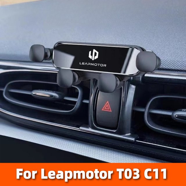 LEAPMOTOR Handyhalterung für T03 C11 C01 zur Fahrzeugmontage in Schwarz - Bild 1