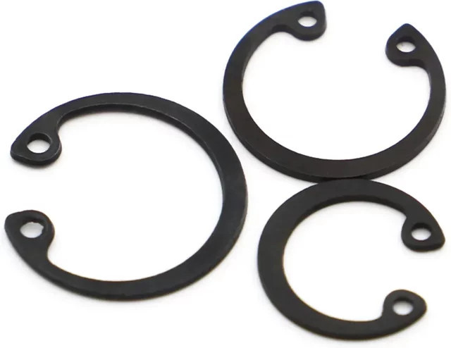 SZYANGYI C-Clips Snap Sicherungsringe aus Manganstahl in Schwarz für Loch 65, GB893 - Bild 1