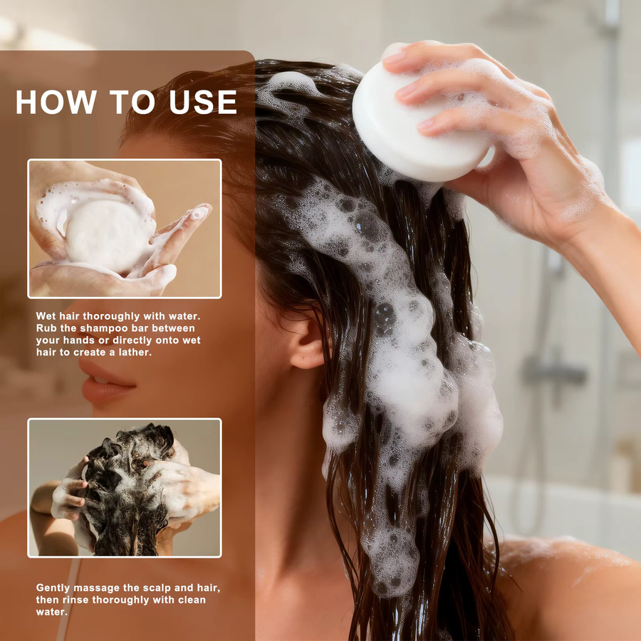 YURHERSU Zwiebel-Shampoo-Bar, Vegane feste Shampoo-Seife gegen Schuppen und trockenes Haar - Bild 5