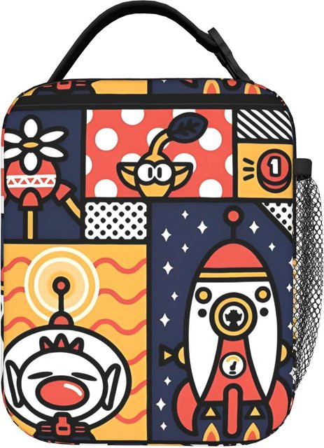 Isolierte Lunchtasche Pikmin von Fancy Style Studio in Mehrfarbig, Kühltasche für Picknick und Strand - Bild 1