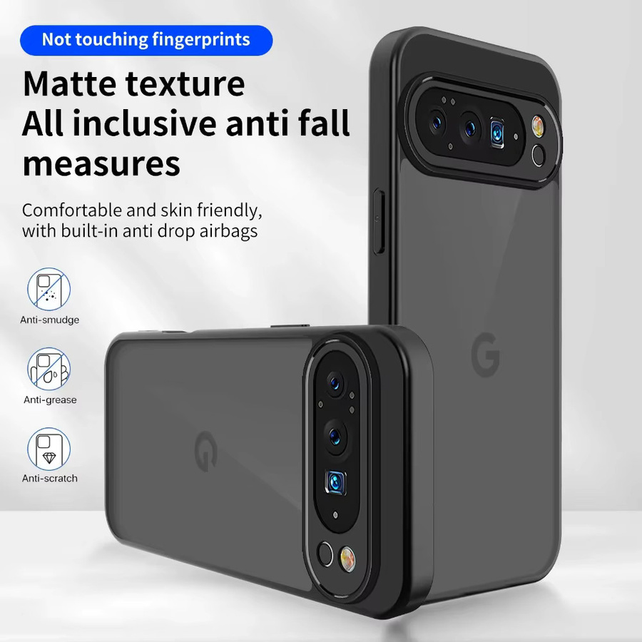 Transparente TPU Schutzhülle für Google Pixel 10 und 9A Pro XL, ultradünne und stoßfeste Handyhülle in Clear/Weiß - Bild 2